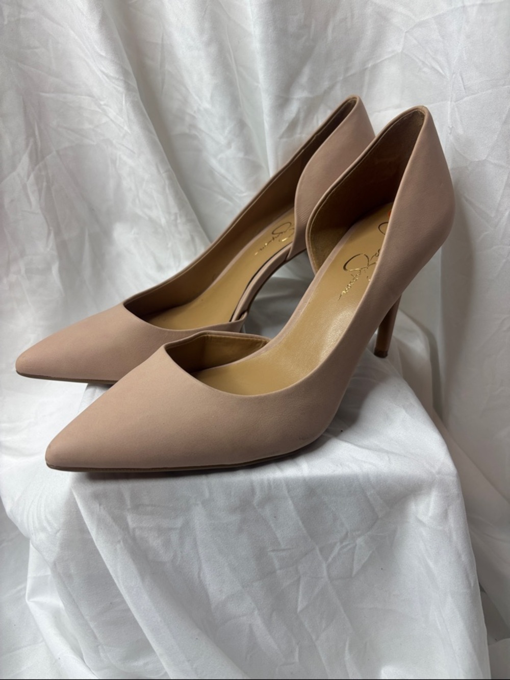 Jessica Simpson Dusty Pink Pointed-Toe Stiletto Pumps
